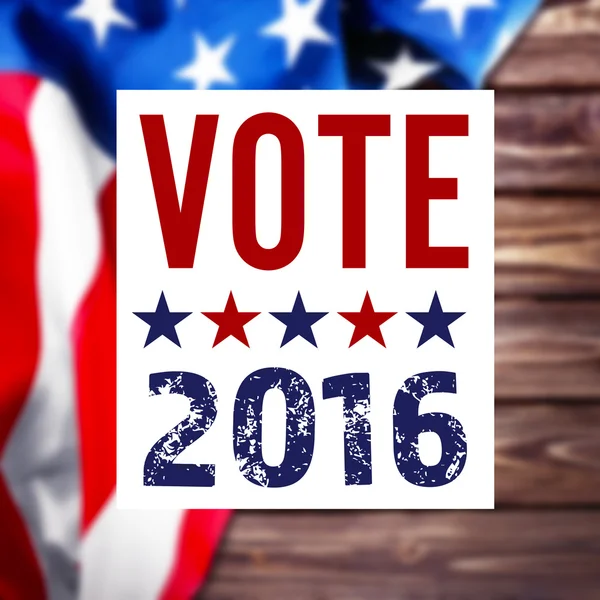Znak głosowanie 2016 — Zdjęcie stockowe