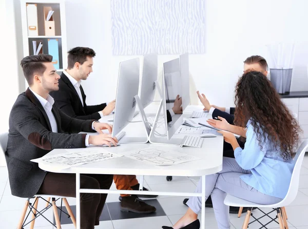 Modern Stijlvol Ingenieurs Office — Stockfoto