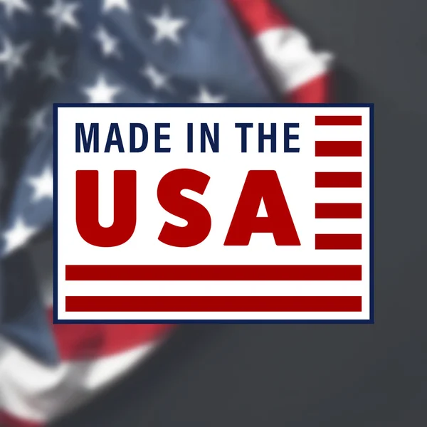 Made in the USA sign — Stock Photo, Image