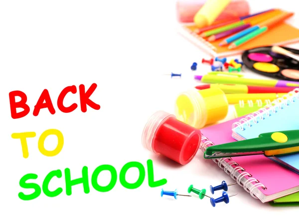 Papelería escolar colorida — Foto de Stock