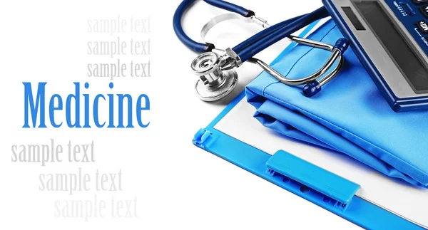 Medical supplies on white — Stock Photo, Image