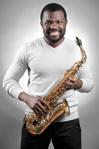 African American jazz musician — Stock Photo, Image