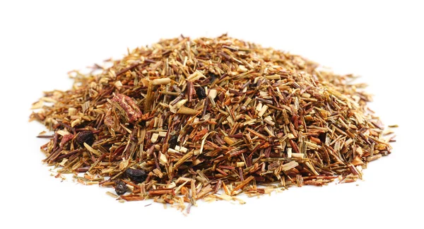 Grono herbata Rooibos, na białym tle — Zdjęcie stockowe