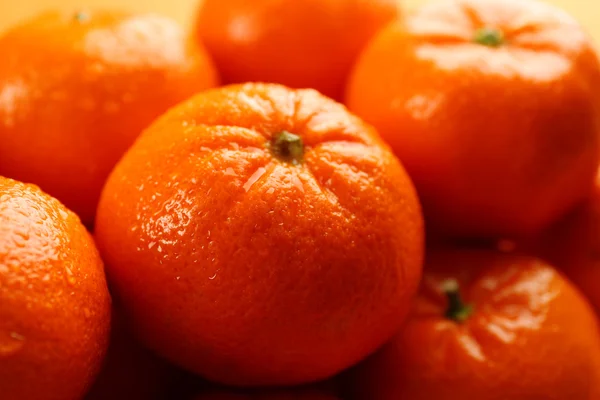 Closeup čerstvé mandarinky — Stock fotografie