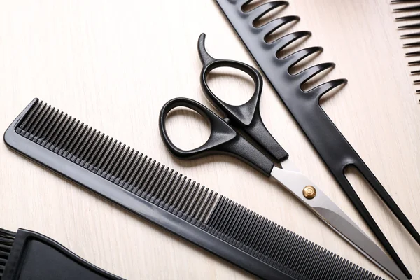 Set de coiffeur avec outils — Photo