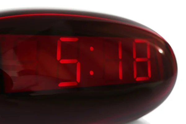 Digital clock on white — Stock Photo, Image