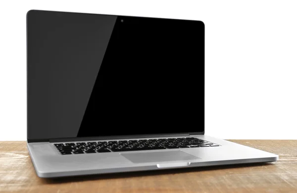 Laptop ile siyah ekran — Stok fotoğraf