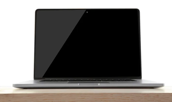 Laptop med svart skärm — Stockfoto