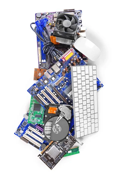 Set of computer parts Stock Image