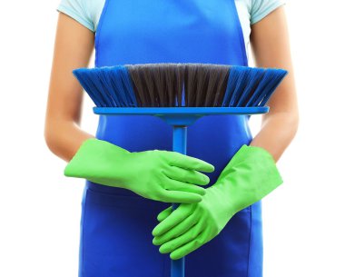 kat fırça tutan kadın