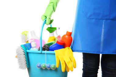 kadın holding temizlik araçları 