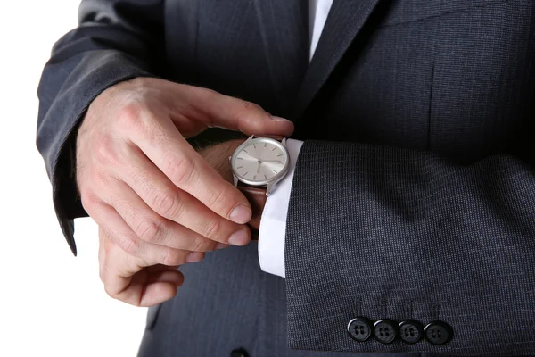 Modern watch on a wrist — Stock Photo, Image