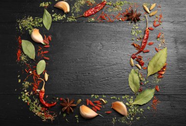 Baharat çerçeve ahşap tablo