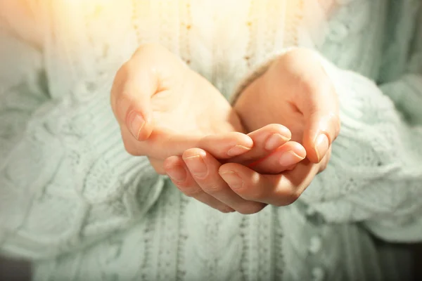 Nahaufnahme menschlicher Hände — Stockfoto