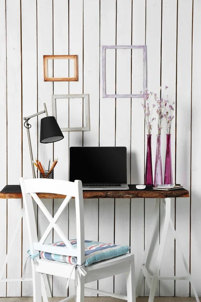 Stylish workplace at home — Stock Photo, Image