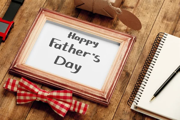 Šťastný otec den nápis — Stock fotografie