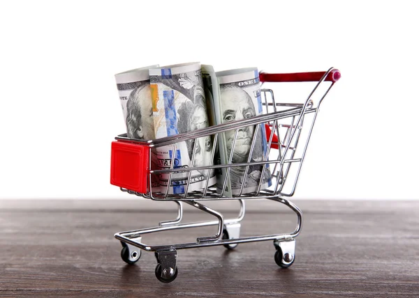 Small shopping trolley — Stock Photo, Image