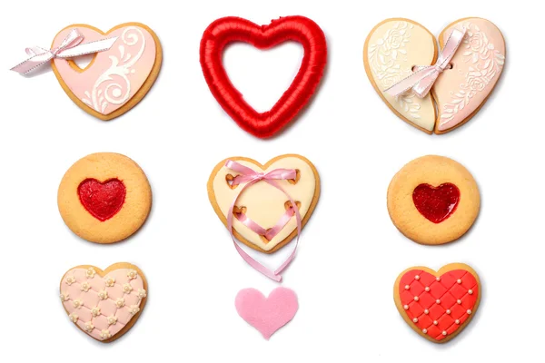 Set of heart cakes — Stock Photo, Image