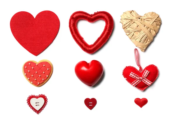Conjunto de corazones diferentes — Foto de Stock