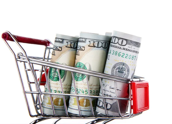Small shopping trolley — Stock Photo, Image