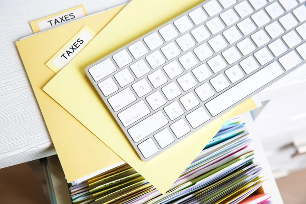 Carpetas con documentos fiscales — Foto de Stock