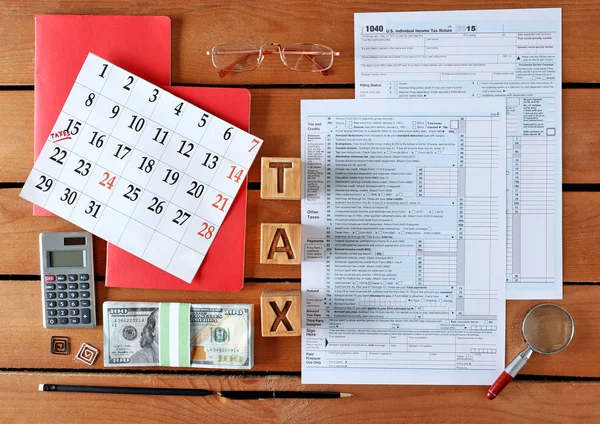 Individual income tax return — Stock Photo, Image