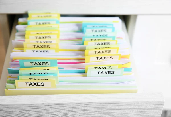 Variety of tax documents — Stock Photo, Image