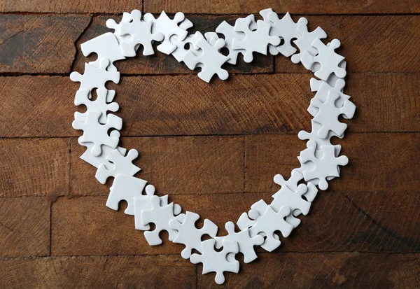 Heart shape puzzles — Stock Photo, Image