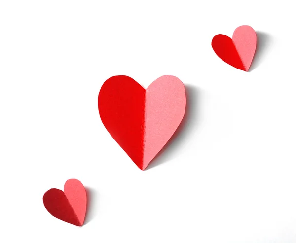 Red paper hearts — Stock Photo, Image