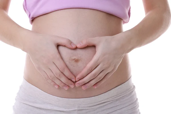 Söt gravid kvinna — Stockfoto