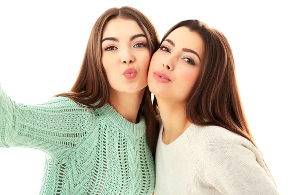 Two teenager girls — Stock Photo, Image