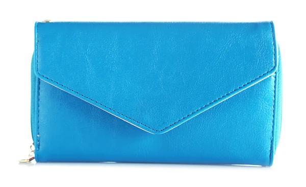 Kleurrijke blauw portemonnee — Stockfoto