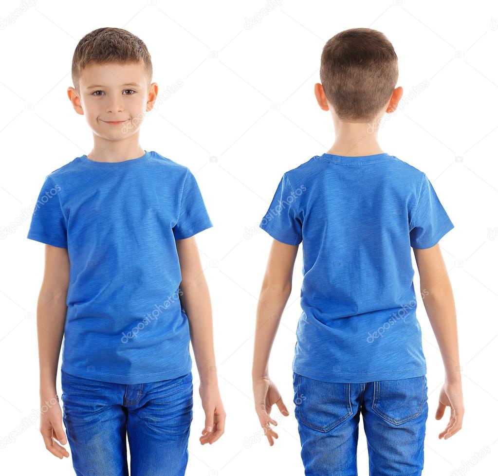 kid in blue shirt