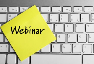 Yapışkan Not yazılmış Webinar 