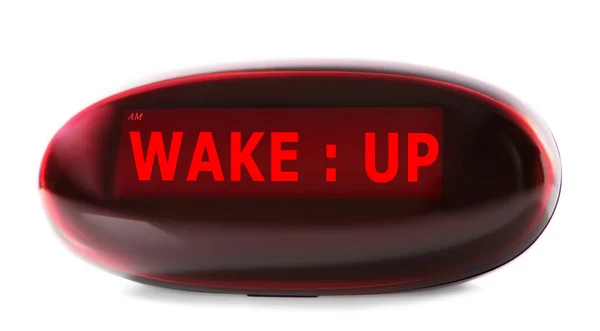Ψηφιακό ρολόι προβολή "ξυπνήστε" — Φωτογραφία Αρχείου