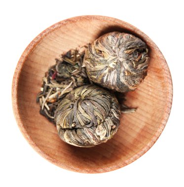 Uçan daire beyaz izole çay Makinası