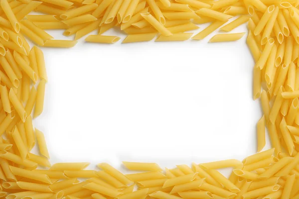 Pastas italianas secas aisladas sobre blanco —  Fotos de Stock