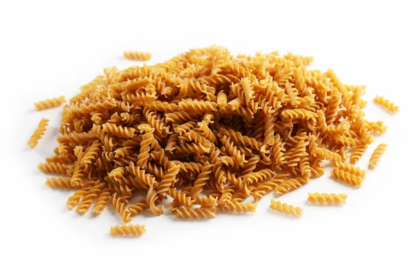 Stapel van Italiaanse droge pasta, close-up — Stockfoto