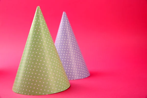Two dotted Birthday hats — Stock Photo, Image