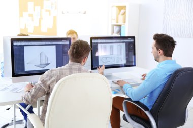 Modern ve şık mühendisleri ofis