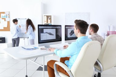 Modern ve şık mühendisleri ofis