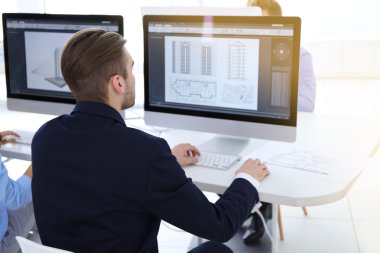 Modern ve şık mühendisleri ofis