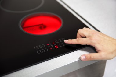 Elektrikli Ocak üzerinde dönüyor 