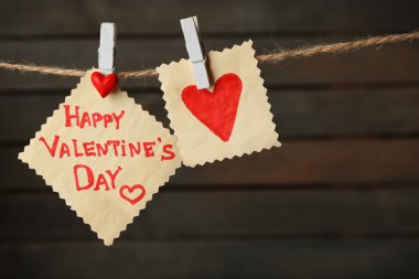 Sevgililer günü kartı. 