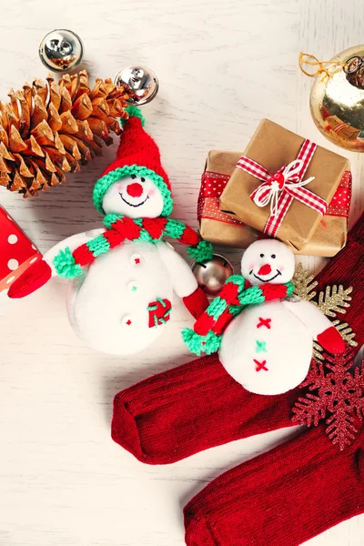 Kerstmis achtergrond decoraties — Stockfoto