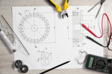 Proje çizimleri Üstten Görünüm