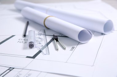 Proje çizimleri ve araçları.
