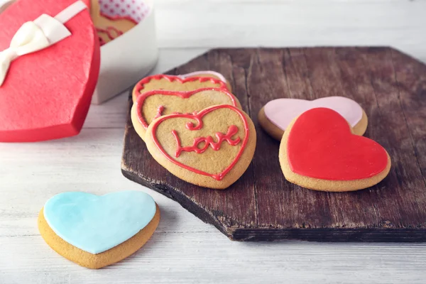 Valentine biscoitos coração — Fotografia de Stock