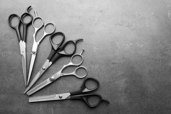 Professional metal scissors — Stock Photo, Image