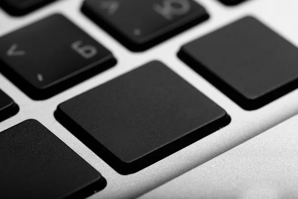 Черные клавиши клавиатуры компьютера — стоковое фото